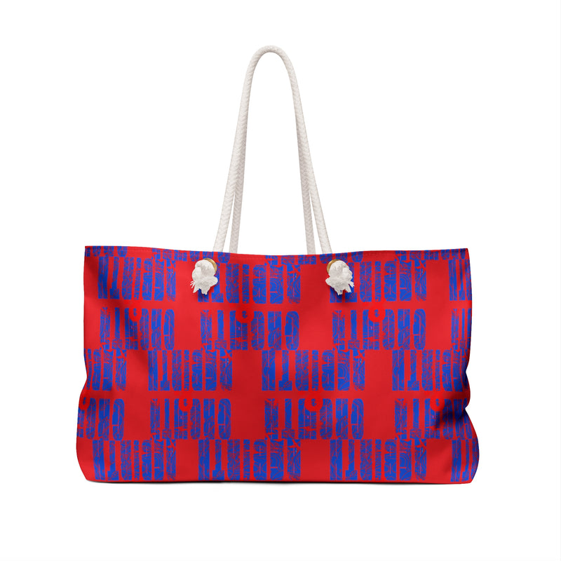 G&R Red Print Weekender Bag