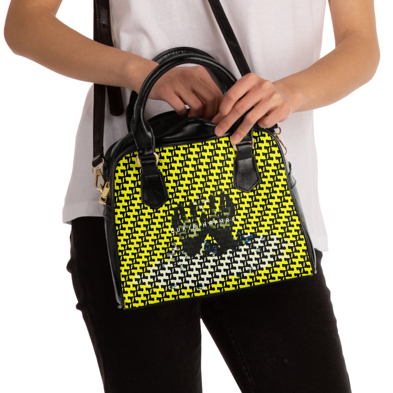 Women's Golden Shoulder Handbag-Conquerors Graphic