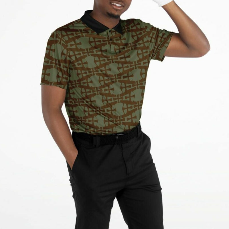 Brown Crusader Polo Shirt