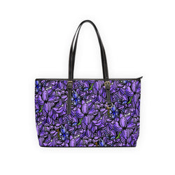 Purple Lilac PU Leather Shoulder Bag