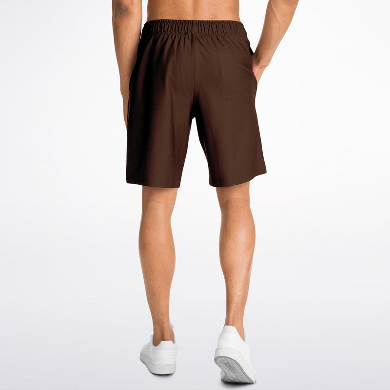 Dark Brown Men's Long Shorts