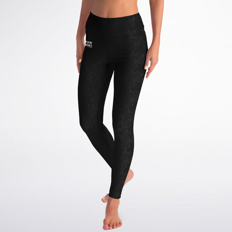 Dukiri_Rose_Petals_Black_Yoga_Leggings