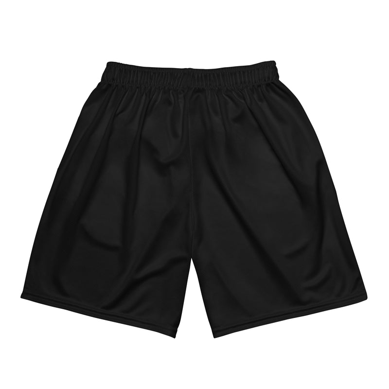 Lime Green Lotus Black mesh shorts