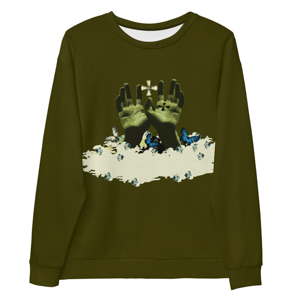 Allover Men's Karaka Green Sweatshirt-Conquerors