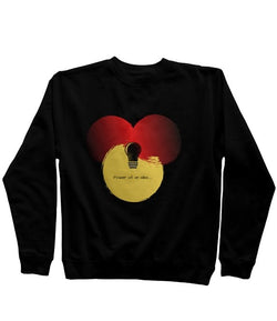 Power of an Idea men's black sweatshirt from Dukiriapparel