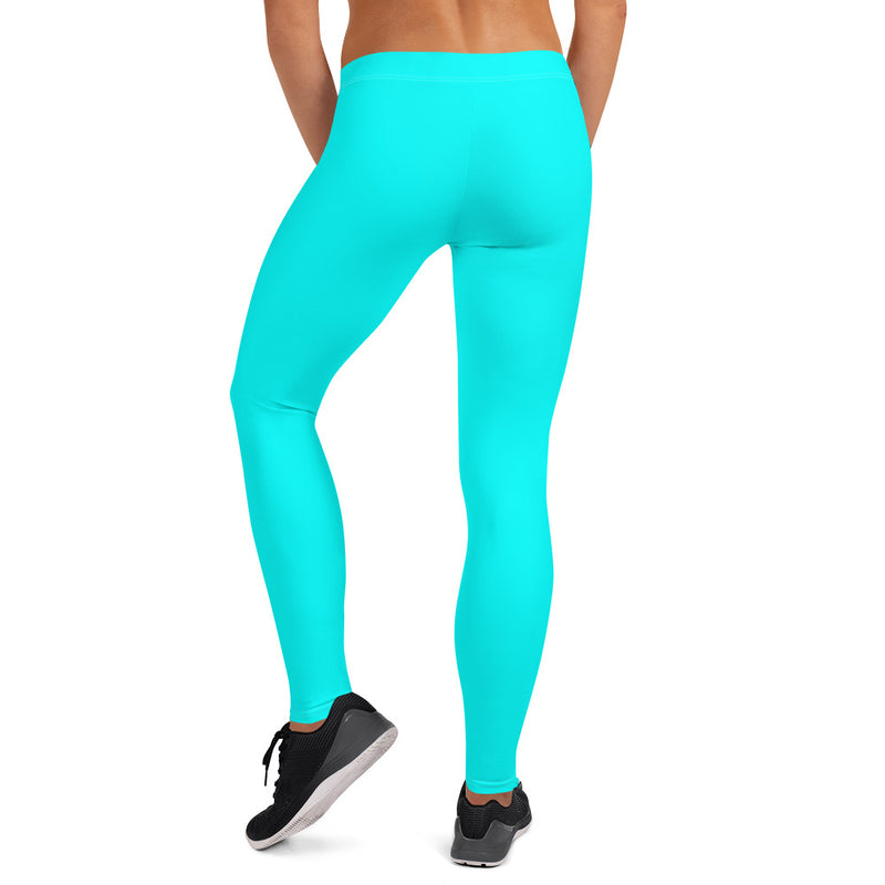 neon blue leggings 