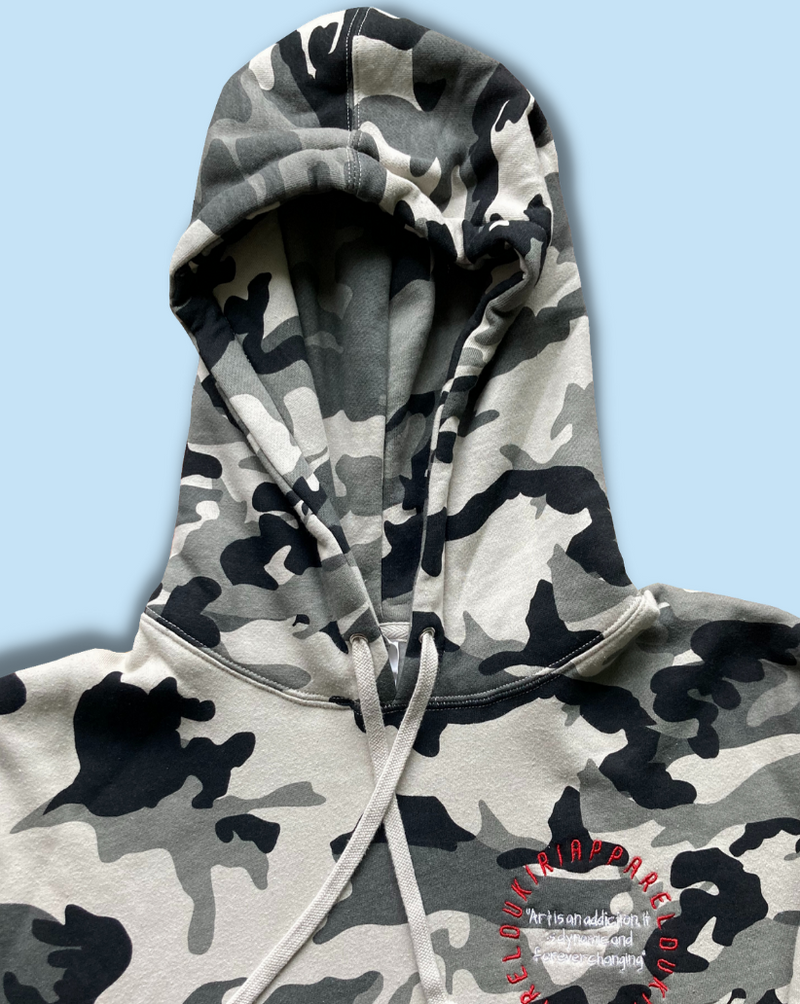 White Camo Heavyweight Hoodie